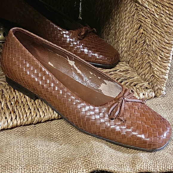 Lauren by Ralph Lauren brown Woven Flats - Picture 3 of 11